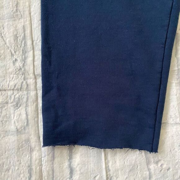 Athletic Works men XL pull on cuts off sweatpants w/drawstring navy blue - Picture 2 of 9